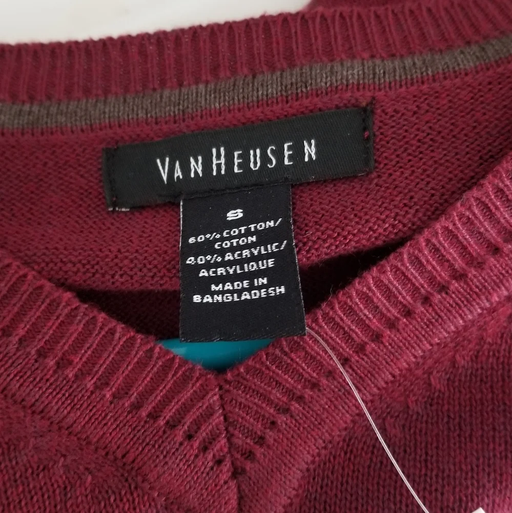 Van Heusen V Neck Cotton Blend Vest